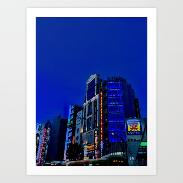 Tokyo Skyline Ueno Art Print