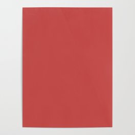 Rosy Sunset Red Poster