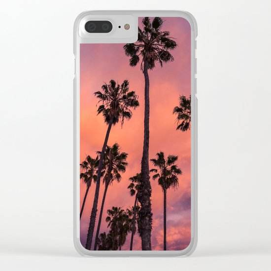 tropical vibes Clear iPhone Case