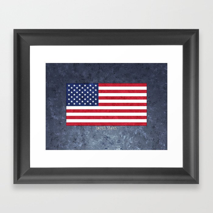 Flag of the United States of America Framed Art Print