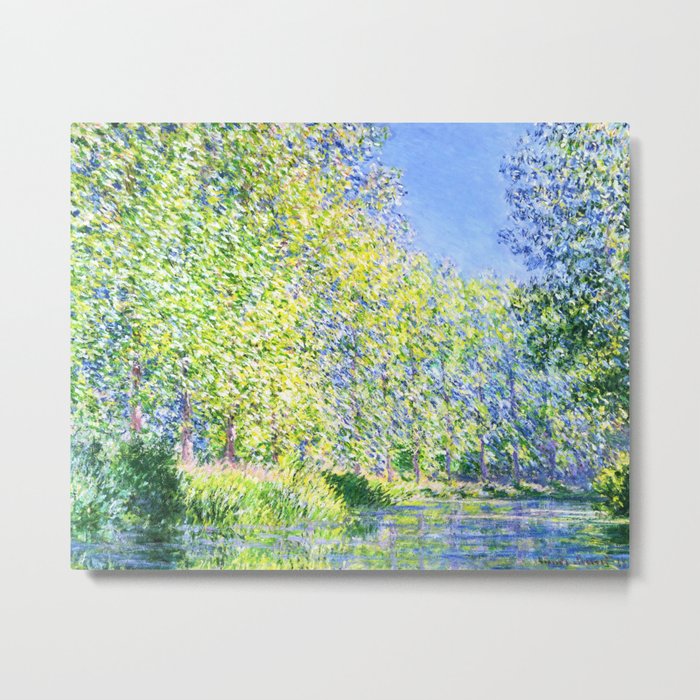 Monet: Bend in the River Epte Metal Print
