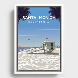 Santa Monica California Framed Canvas