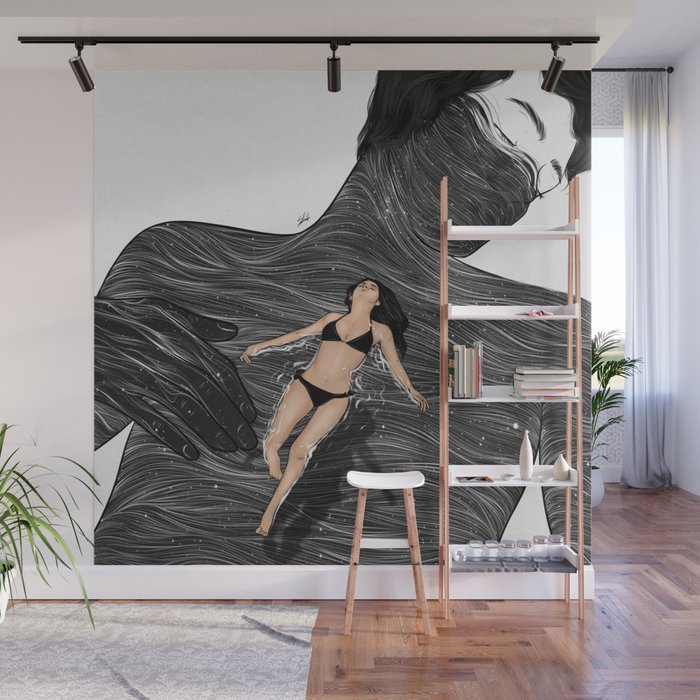 Floating over you. Wall Mural
