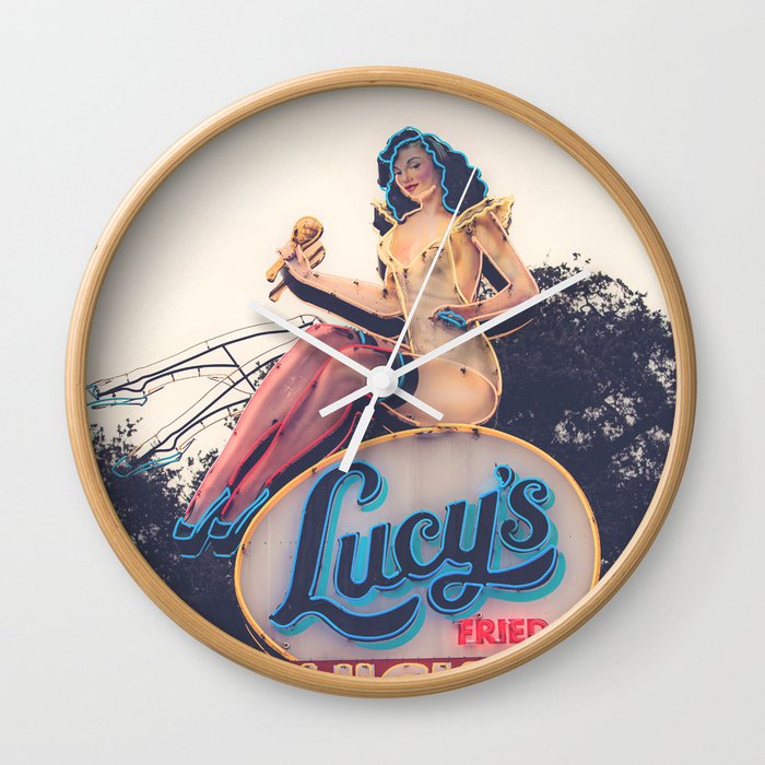 Lucy's Fried Chicken x Austin, Texas Wall Clock