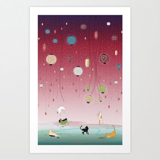 Cat's Paradise Art Print