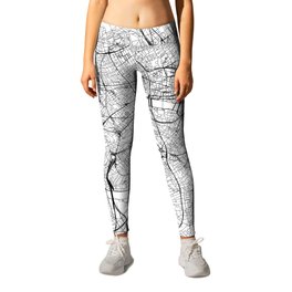 London White Map Leggings