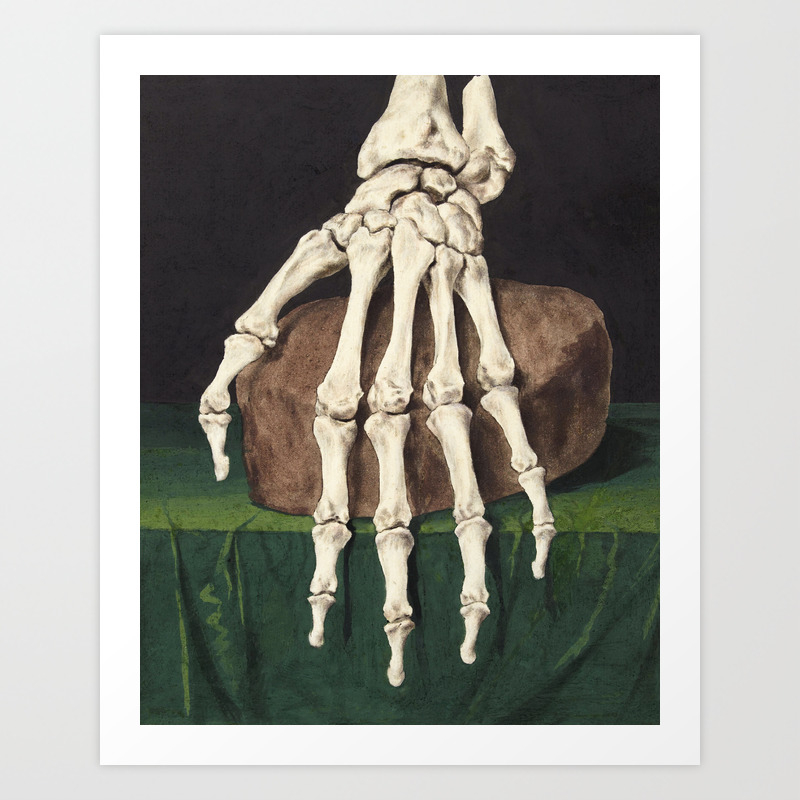 Skelet van een (No border) Art Print by rawpixel |