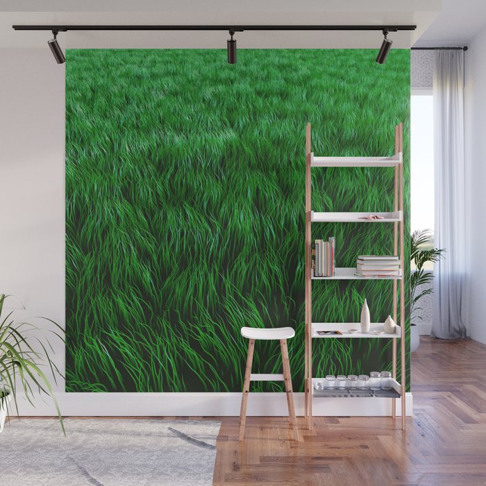 Grass Wall Mural By Adoryanti