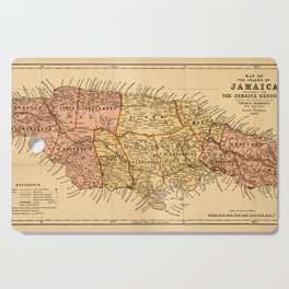 Map Of Jamaica 1893 Cutting Board