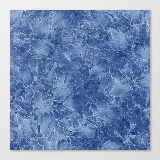 Frozen Leaves 14 Canvas Print