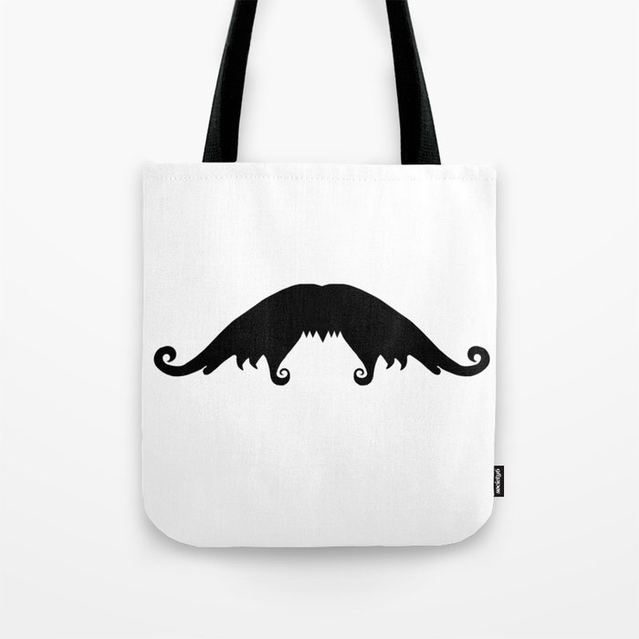Fancy Black Mustache Tote Bag