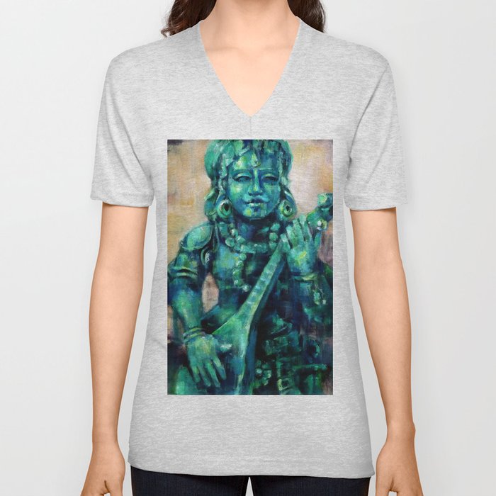 Saraswati V Neck T Shirt