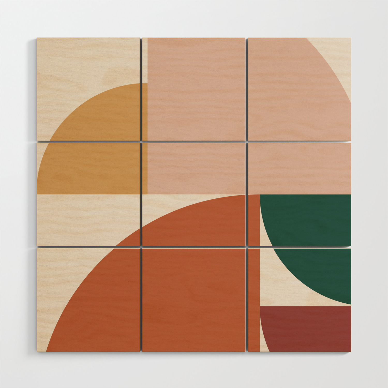 Abstract Geometric 10 Wood Wall Art By Theoldartstudio Society6