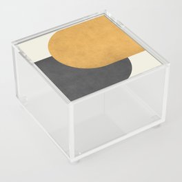 Halfmoon Colorblock - Gold Charcoal Acrylic Box