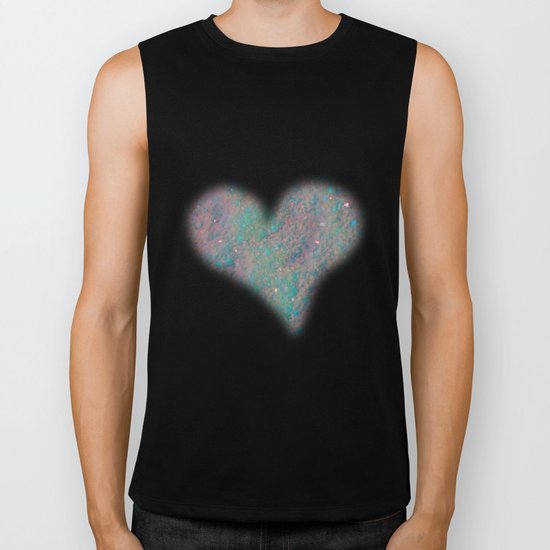Pink and Blue Sand Biker Tank