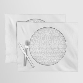 Spherical Jigsaw Puzzle. Placemat