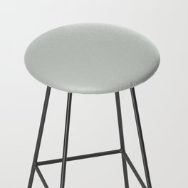 Light Gray-Green Solid Color Pantone Frosted Mint 12-5703 TCX Shades of Green Hues Bar Stool