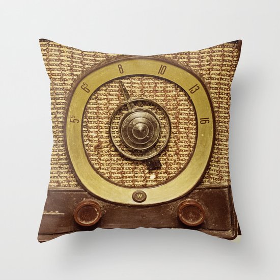 Don't touch that Dial - "ANALOG zine" Throw Pillow