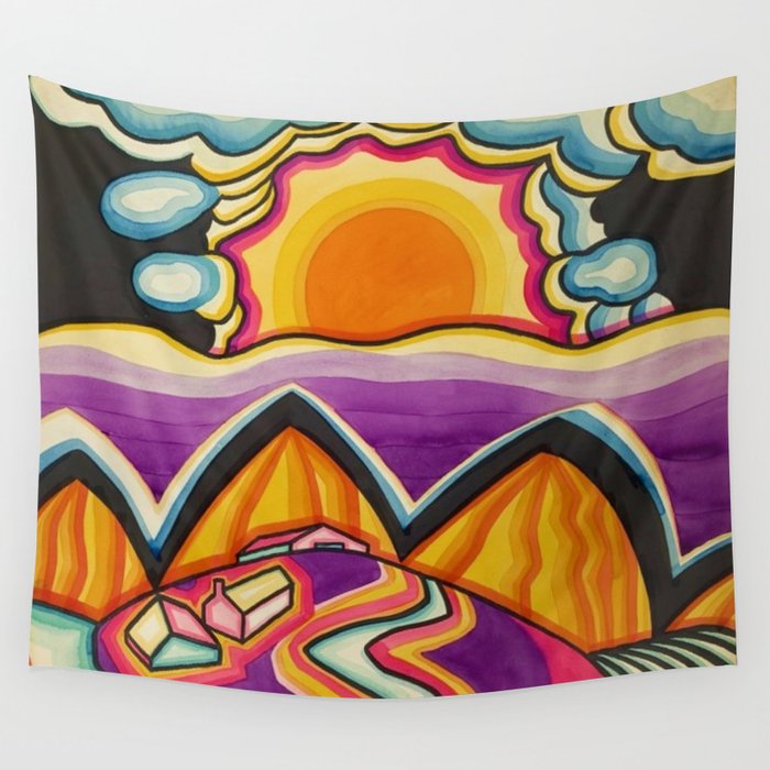 Woodstock, New York; Harlem Renaissance landscape abstract painting 
