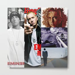 EMI-NEM COLLAGE MAXI POSTER Metal Print | Eminemt Shirt, Albumcover, Mathers, Slim, Tshirt, Marshall, Shady, Rolling, Dababyposter, Postmalone 