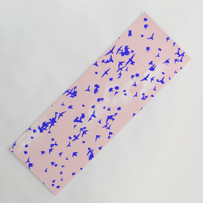 The Right To Fly Digitalart Animalprint Illustration Yoga Mat By 83oranges