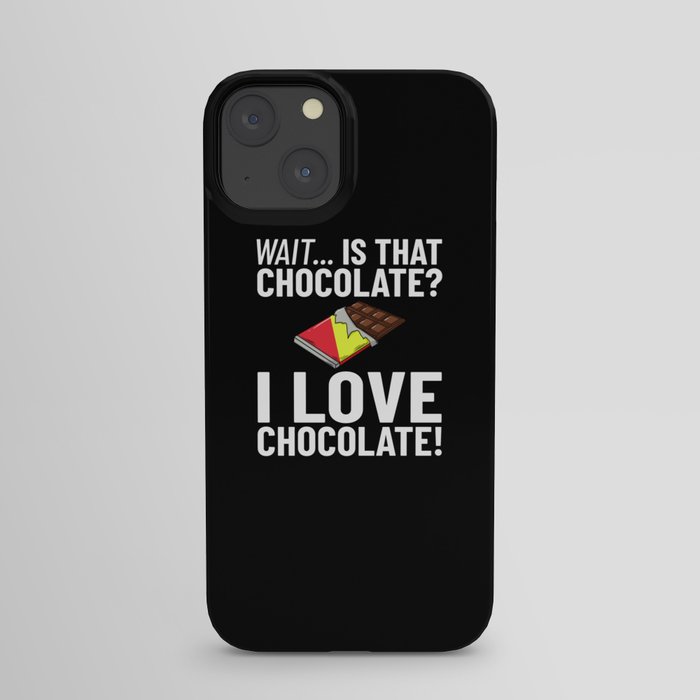 Chocolate Candy Bar Choco Dark Keto iPhone Case