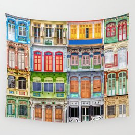 The Singapore Shophouse Wall Tapestry