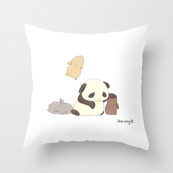 Panda Throw Pillow