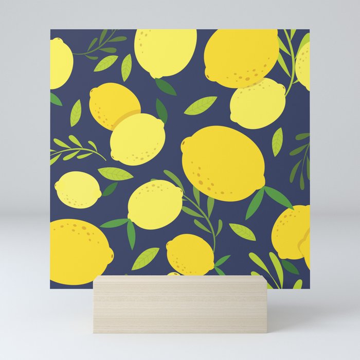 Freshly Picked Lemon Mini Art Print