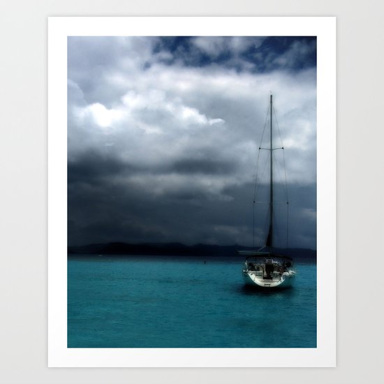Stormy Sails Art Print