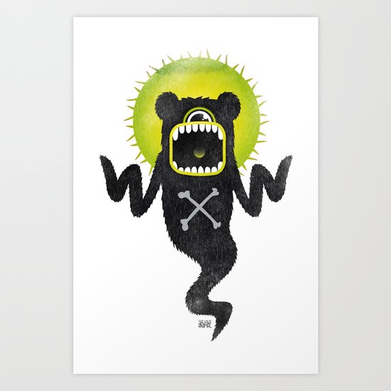 SALVAJEANIMAL ghost Art Print