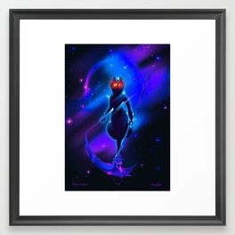 Galactic Scythe Framed Art Print