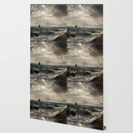 Stormy sea by John Constable Wallpaper