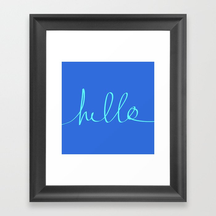 Hello, Sailor Framed Art Print