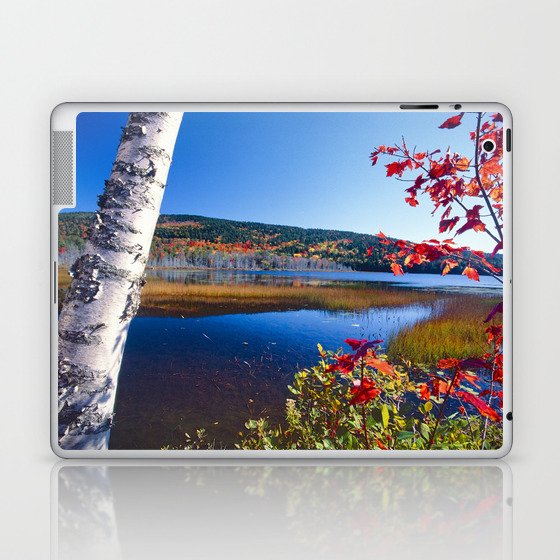 Autumn Colors at Upper Hadlock Pond in Mt. Desert Island, Maine (ME) Laptop & iPad Skin
