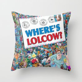 Where's Lolcow? Throw Pillow
