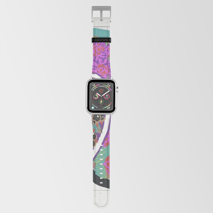 Vintage Flower Patterns, Elegant Art Nouveau Pochoir Stencil Apple Watch Band