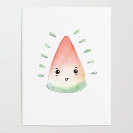 Cute Fruit | Watermelon Poster