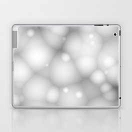 Blurred Ombre Gradient Fuzzy Spots in Gray Laptop Skin