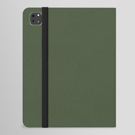 DARK SPINACH GREEN SOLID COLOR iPad Folio Case