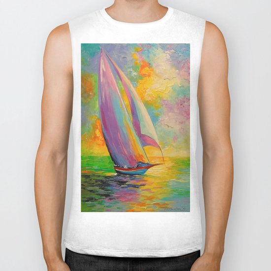 A fresh breeze Biker Tank