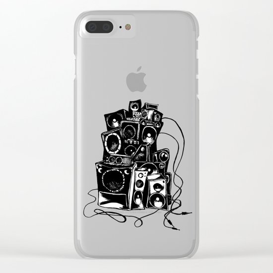 boombox Clear iPhone Case
