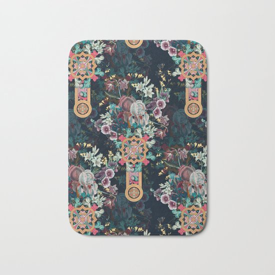 Floral Pattern I Bath Mat