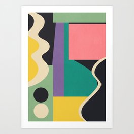 Colorful Geometric Abstract Art 21 Art Print