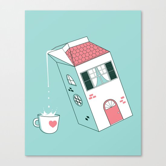 Housepour Canvas Print