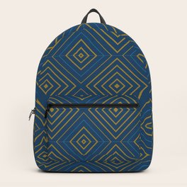 Arts Décoratifs Bleu Moyen  Backpack