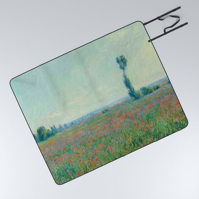 Claude Monet " Poppy Field , 1881 Picnic Blanket