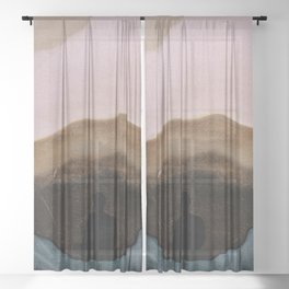 Meditaton Geode Sheer Curtain