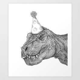 Party Dinosaur Art Print