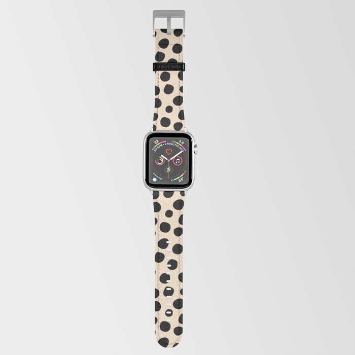 Irregular Small Polka Dots black Apple Watch Band